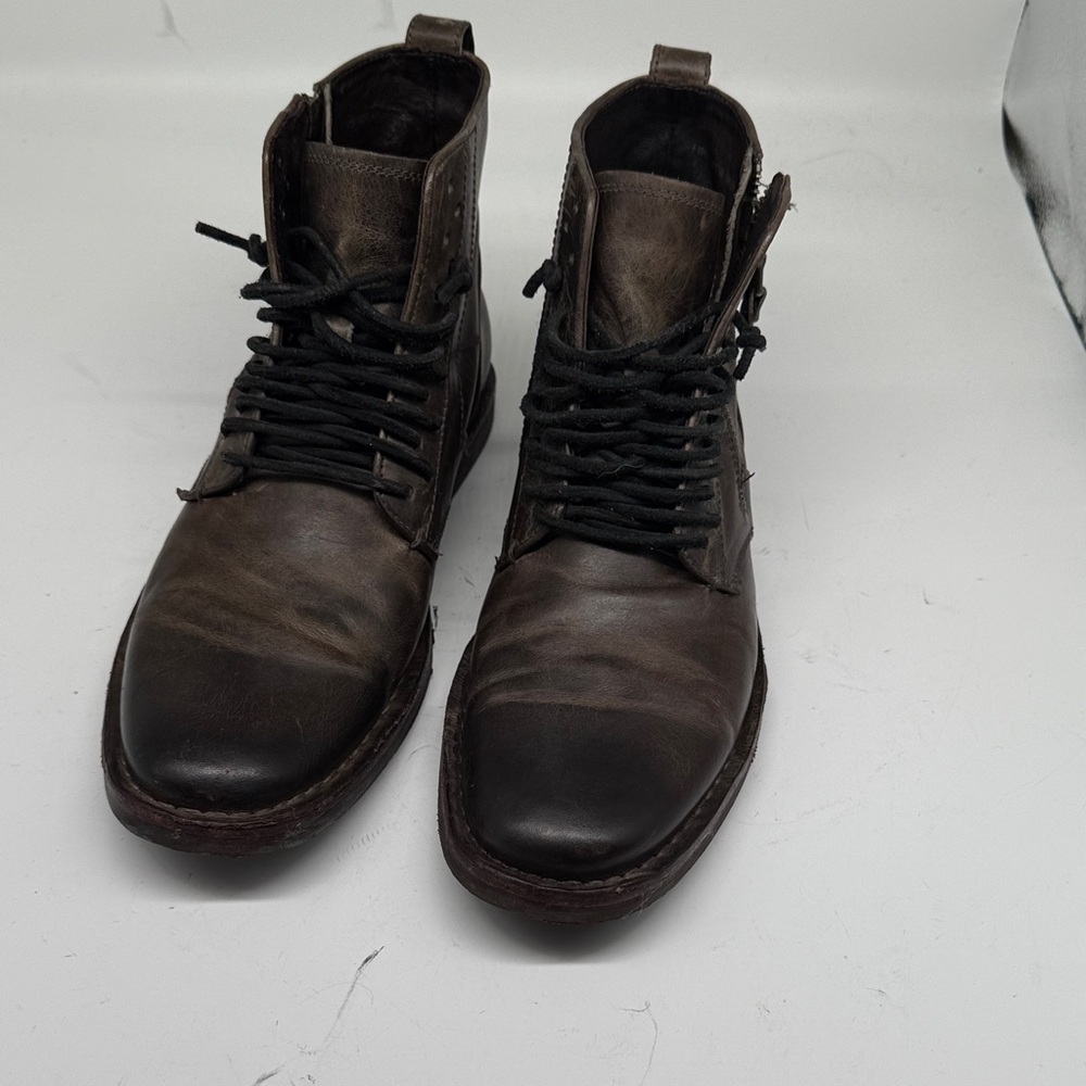 John Varvatos Men's Brown Leather Boots
